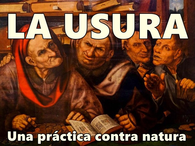 La usura: una práctica contra natura